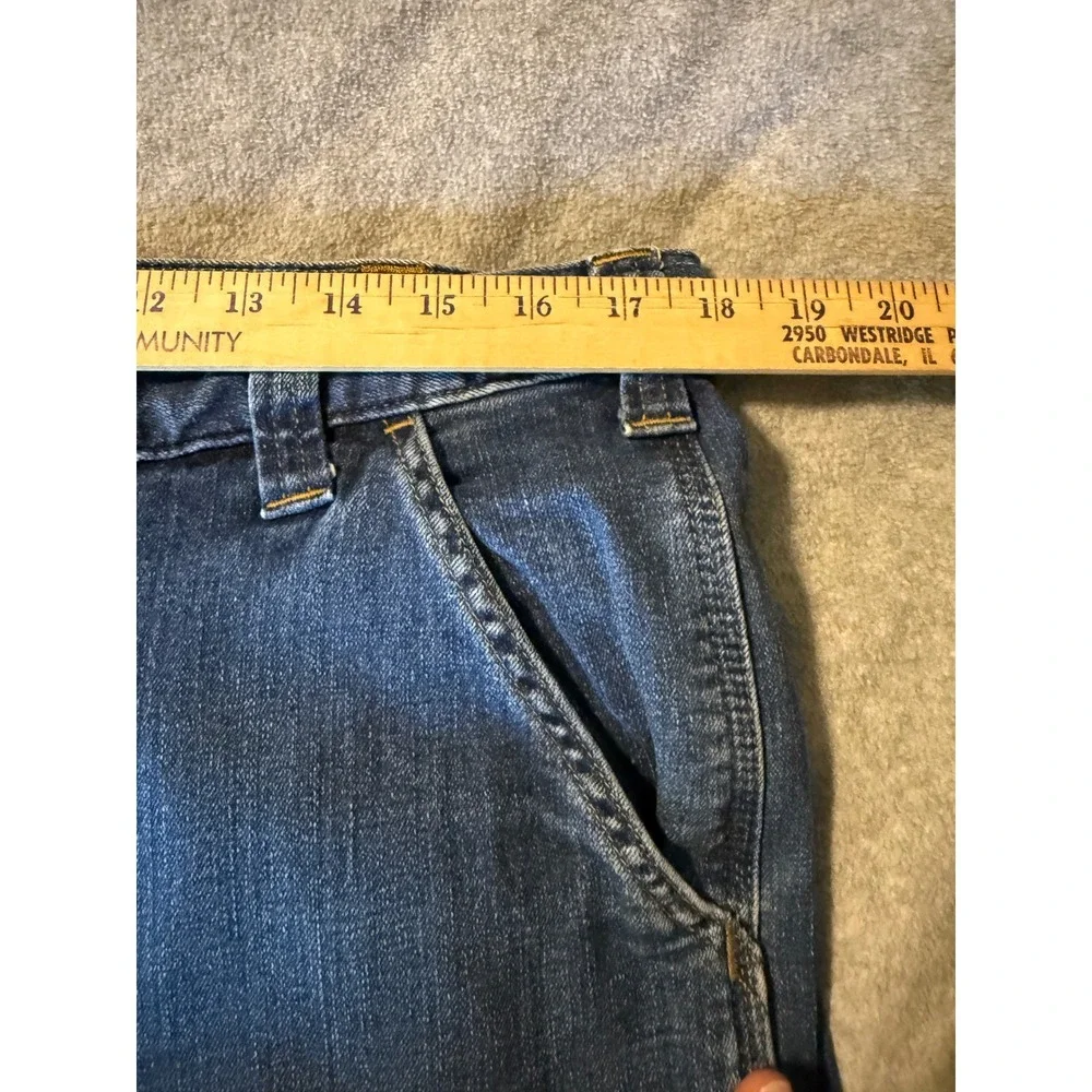 Carhartt Rugged Flex Relaxed Fit Utility Jeans Mens 36x34 Blue Denim BD2808-M